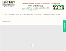 Tablet Screenshot of projeco-renovation.com